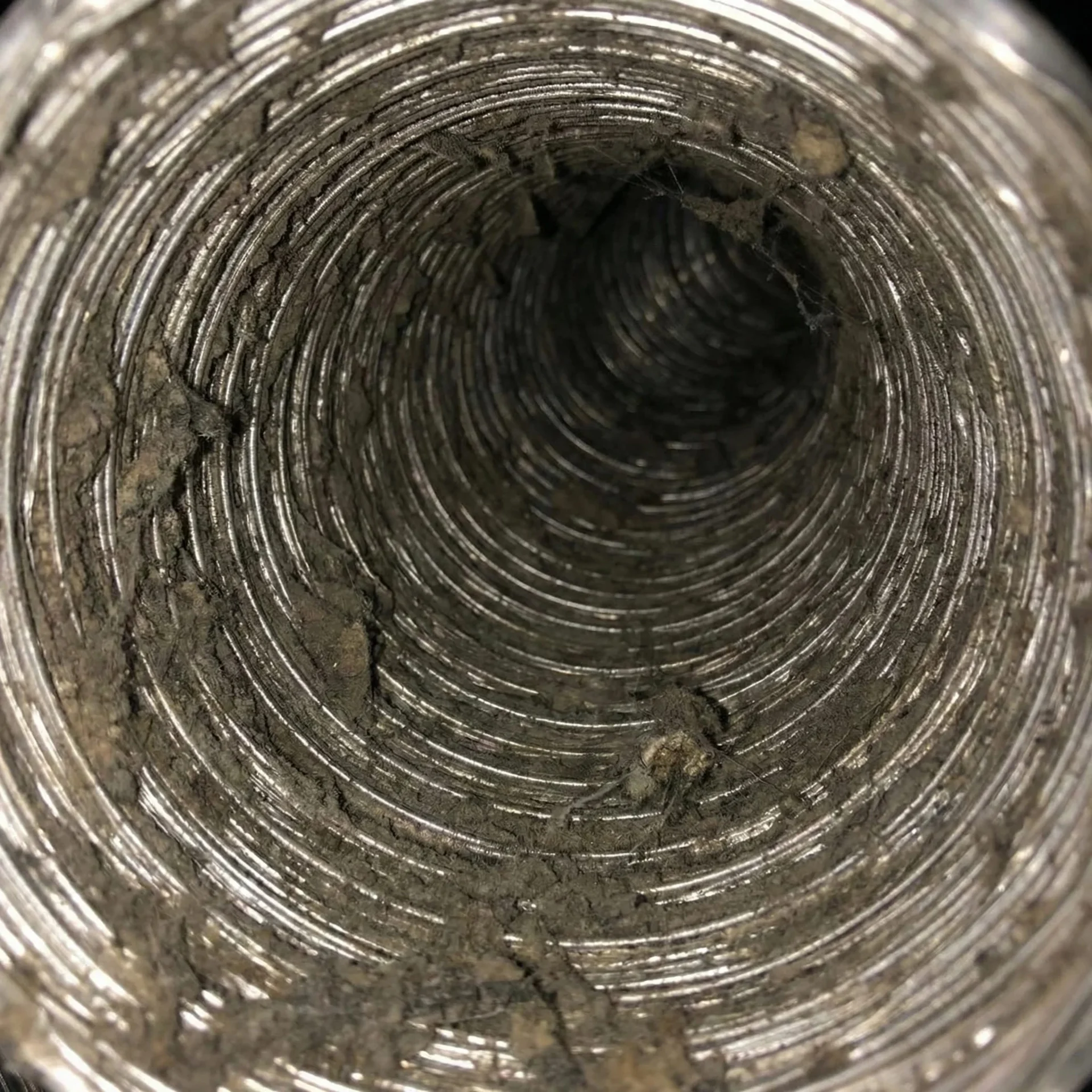 Air duct cleaning - before